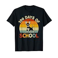 Rat Terrier Dog Retro Boy Girl Teachers 100th Day of School T-Shirt
