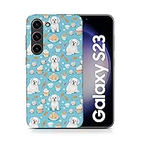 Cute Maltese Puppy Dog Canine Pattern #A1#2 Polycarbonate Phone CASE Cover for Samsung Galaxy S23