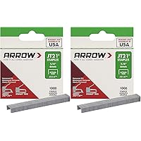 Arrow Fastener 214-2 Genuine JT21 1/4-Inch Staples, 1,000-Staples - 2 Pack