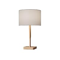 Adesso Home 4092-12 Transitional One Light Table Lamp from Ellis Collection in Bronze/Dark Finish, Natural