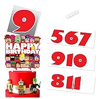 Custom Blox Gamer Birthday Cake Topper Add Your Number Party Decor