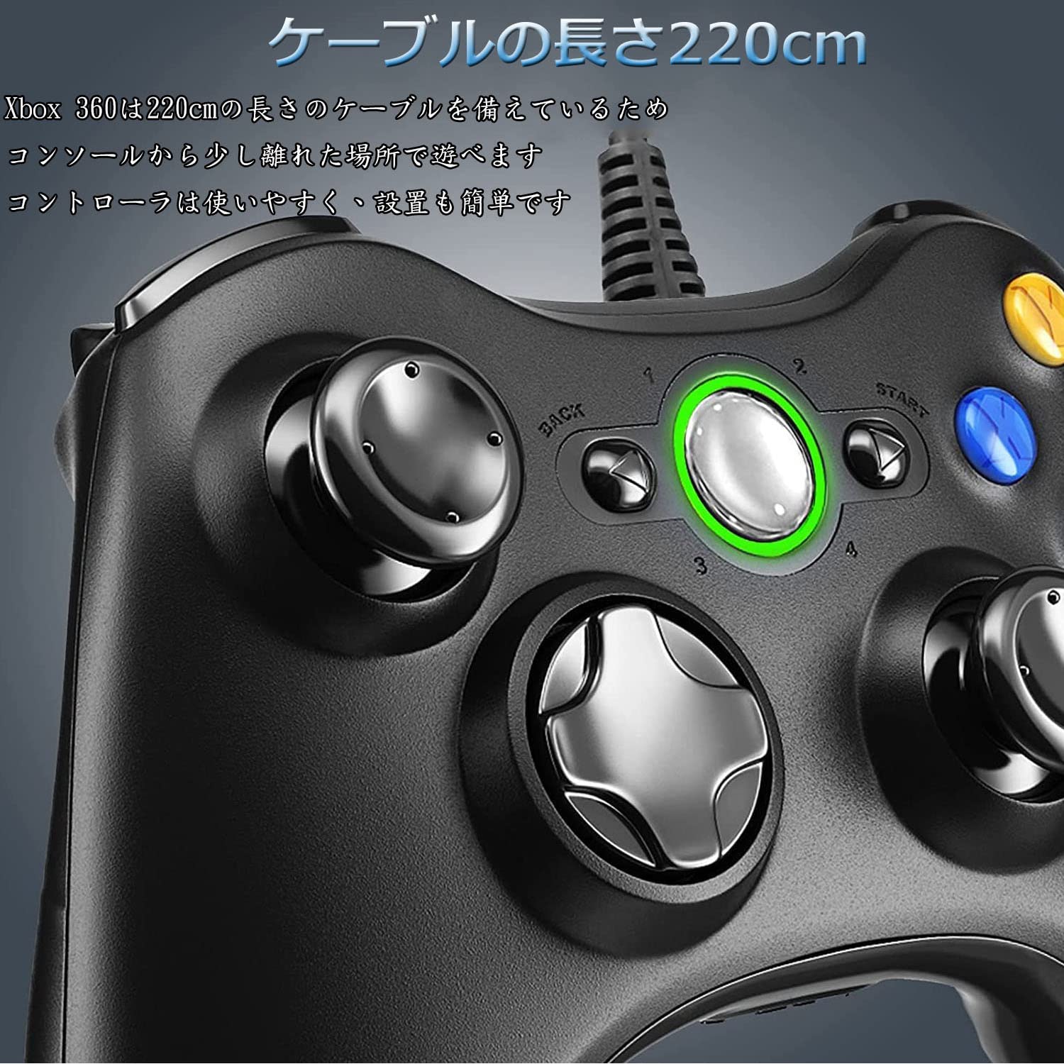 入荷中Xbox 360 コントローラー 有線USBゲームパッド 家庭用ゲーム本体
