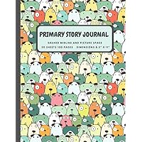 Primary Composition Notebook Grade K-2: Cute Dogs Pattern: Story Journal With Picture Space, Creative Drawing and Handwriting Practice For Kids, ... 11