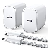 iPad Charger Fast Charging,2 Pack 20W PD iPhone 15 Charger for iPad Pro 12.9/11 inch, iPad Air 5th/4th, iPad Mini 6,iPad 10th, iPhone 15/15 Plus/Pro Max, Fast Charger Block,6.6FT