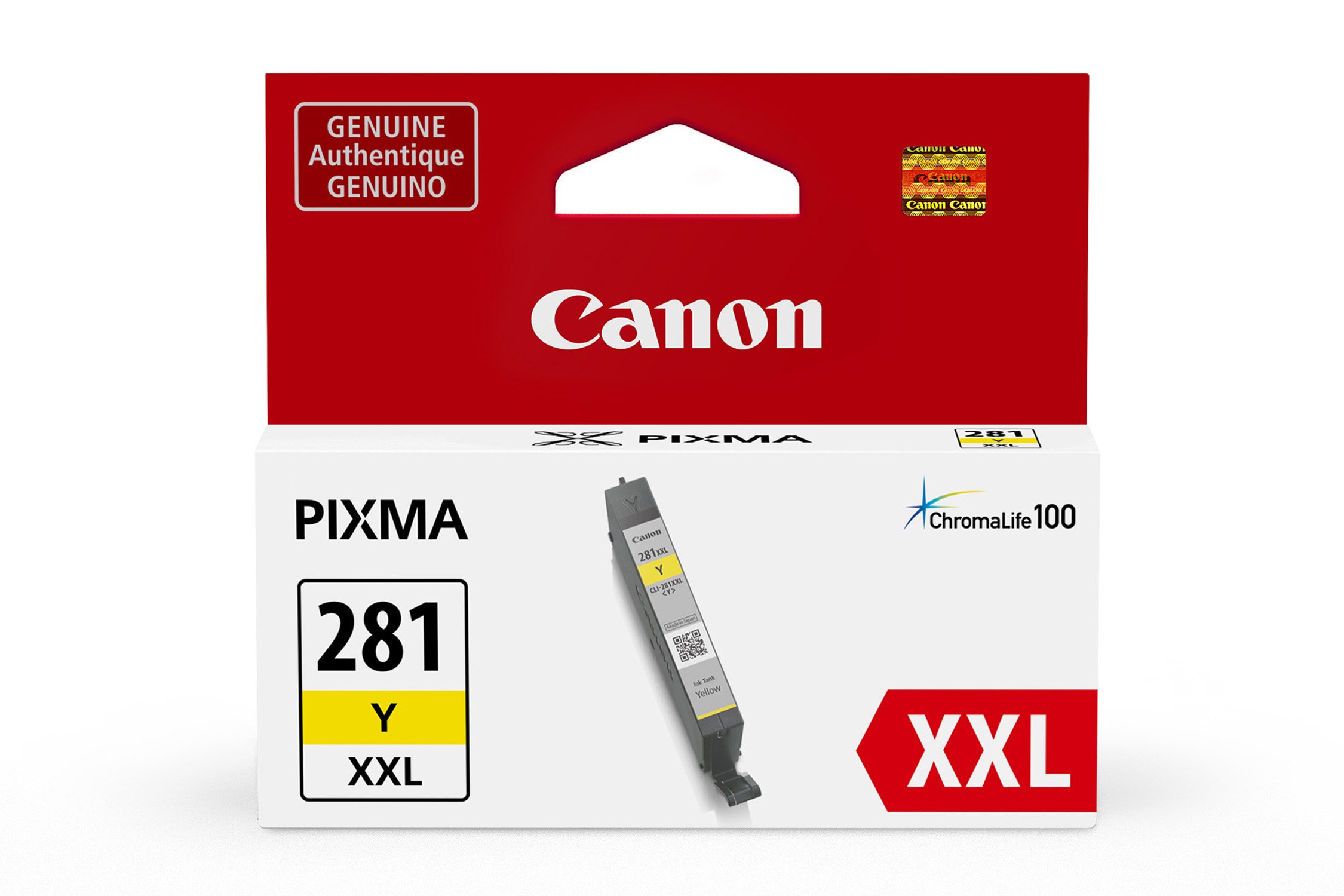 Canon CLI-281XXL YELLOW Compatible to TR7520,TR8520,TR8620,TS6120,TS6220,TS6320,TS702,TS8120,TS8220,TS8320,TS9120,TS9520 Printers