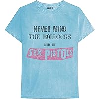 T Shirt Never Mind The B**CKS Distressed Official Unisex Blue