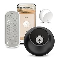 Lock Connect WiFi Smart Lock & Keypad for Keyless Entry - Control Remotely from Anywhere - Weatherproof - Works with iOS, Android, Amazon Alexa, Google Home (Matte Black)