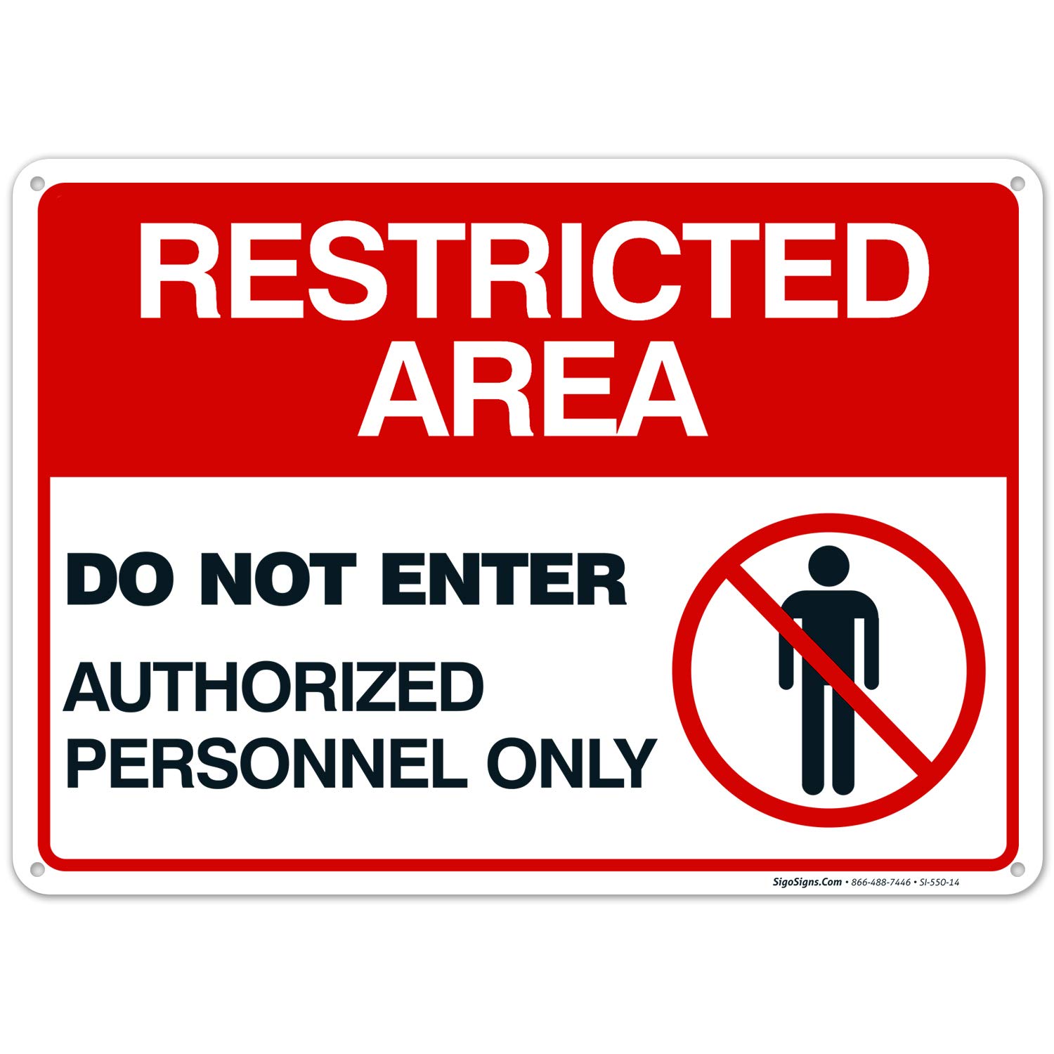 Mua Authorized Personnel Only Sign, Restricted Area Sign, Do Not Enter ...