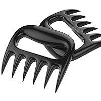 Pulled Pork Shredder Claws, Strongest BBQ Meat Forks, Shredding Handling & Carving Food, Claw Handler Set for Pulling Brisket from Grill Smoker or Slow Cooker, Easily Lift Barbecue Paws-Black.