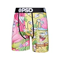 PSD Men's Spongebob Squarepants Boxer Briefs - Breathable and Supportive Men's Underwear with Moisture-Wicking Fabric