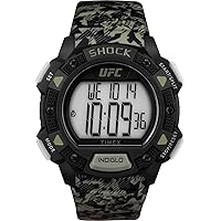 Timex Men Digital Watch with a Plastic Strap UFC Core Shock