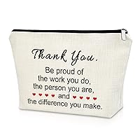 Employee Appreciation Gifts Thank You Gifts for Coworker Makeup Bag Coworker Leaving Gifts Coworkers Going Away Gifts Cosmetic Bag Farewell Gifts for Friends Christmas Gifts Cosmetic Travel Pouch