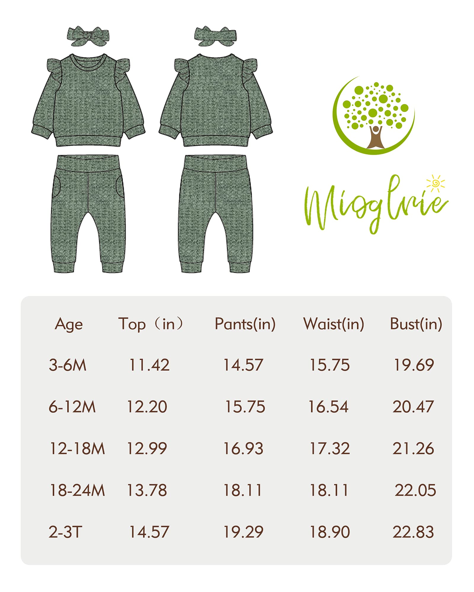 Infant Baby Girl Clothes Tops Pants Set Toddler Girls Clothing Sweatshirts Baby Outfit for Girls