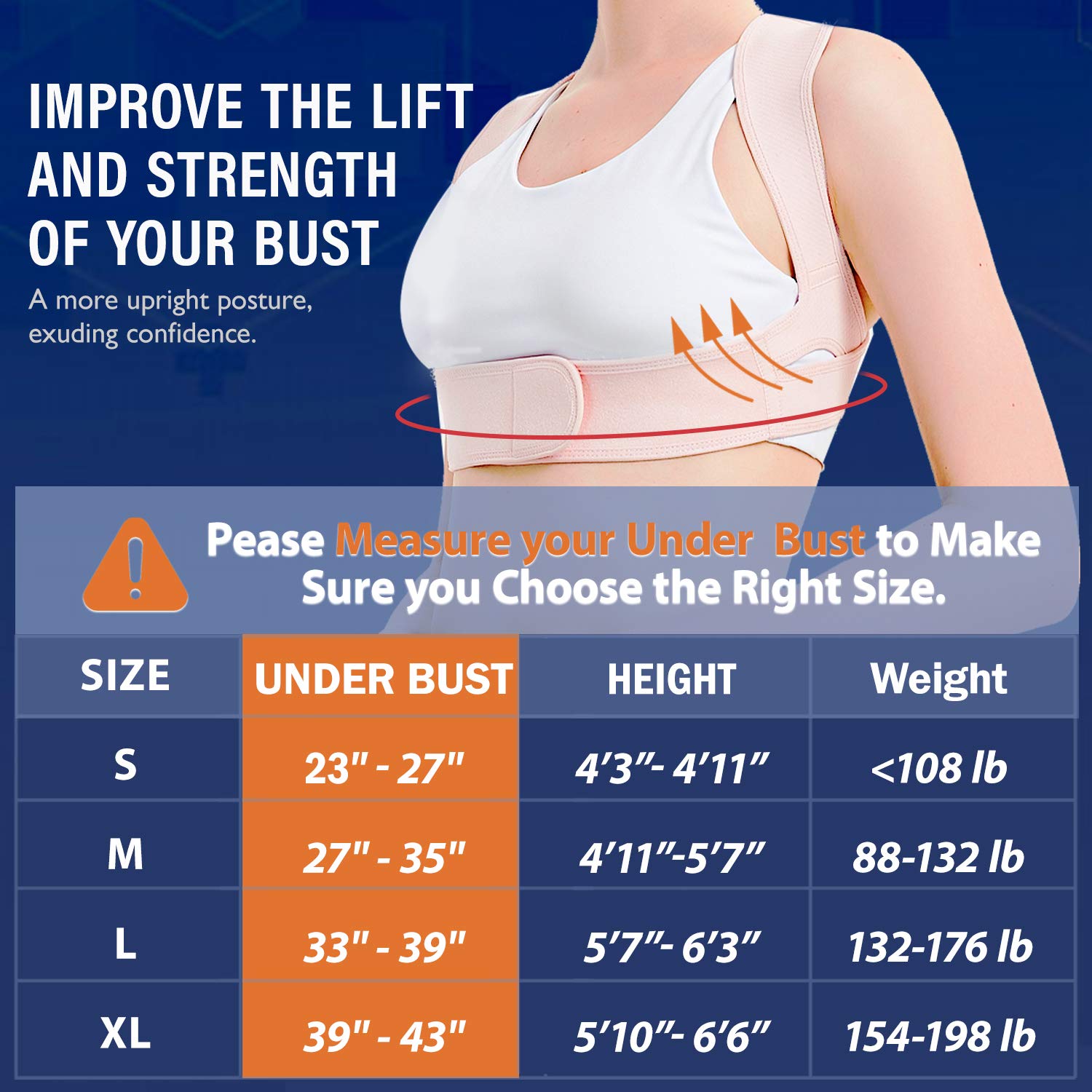 Buy Vicorrect Posture Corrector for Women and Men, Adjustable