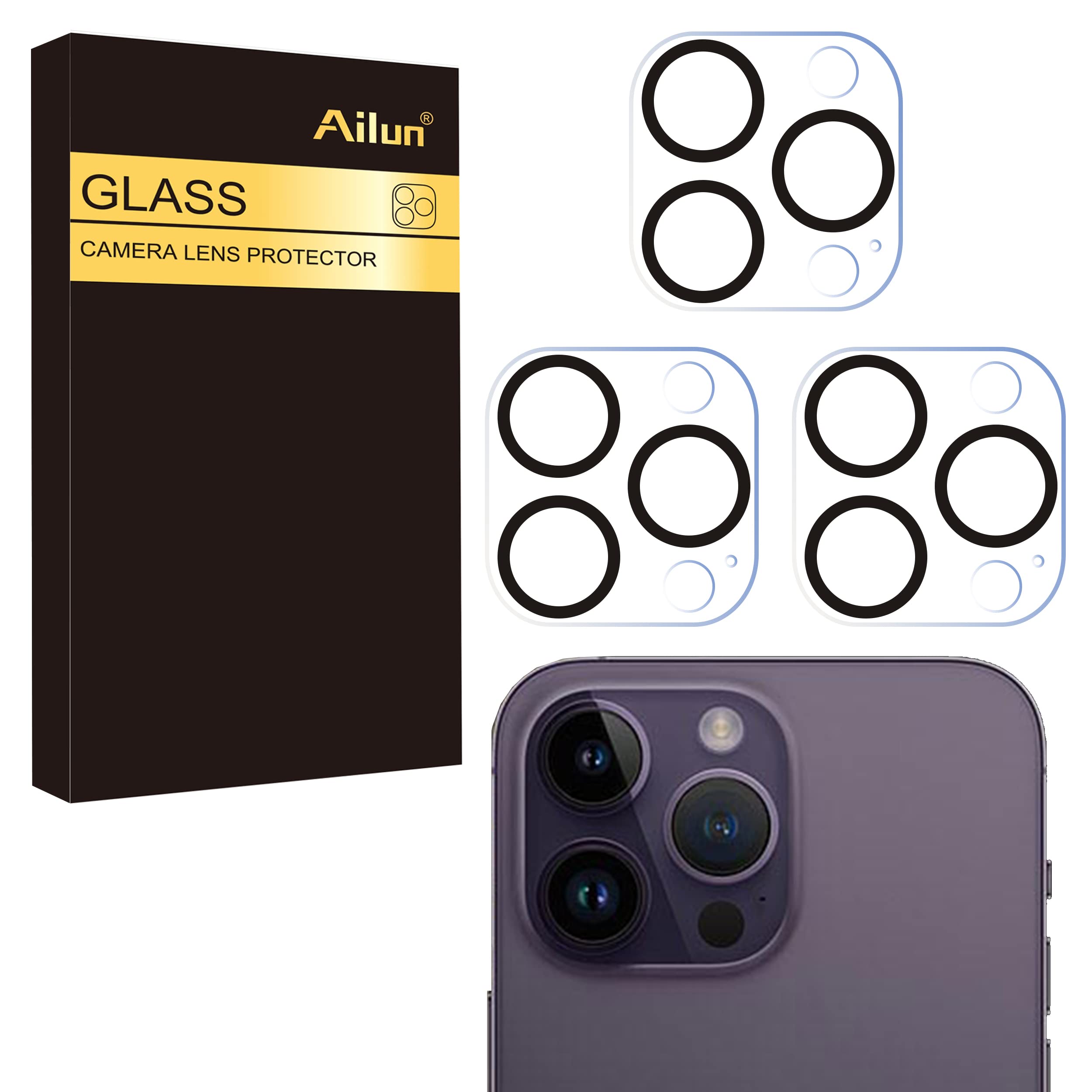 Ailun 3 Pack Camera Lens Protector for iPhone 14 Pro 6.1
