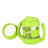 OXO Tot Sippy Cup Set with Bonus Training Lid and Removable Handles (7 oz.) - Green