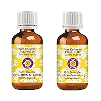 Deve Herbes Pure Cornmint Essential Oil (Mentha arvensis) Steam Distilled (Pack of Two) 100ml X 2 (6.76 oz)