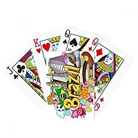 Soccer Oscar Niemeyer Brazil Graffiti Poker Playing Magic Card Fun Board Game