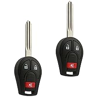 Key Fob Keyless Entry Remote fits Nissan Rogue Cube Juke Versa NV 2008 2009 2010 2011 2012 2013 2014 (CWTWB1U751), Set of 2