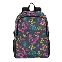 ALAZA Butterflies Abstract Lightweight Packable Foldable Travel Backpack