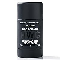 Hardworking Gentlemen - Mens Fresh Body Deodorant Stick - All Natural Organic Ingredients including Vitamin E and Aloe Leaf - Made in USA (Palo Santo)