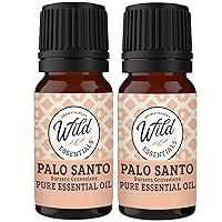 Wild Essentials Palo Santo 2 Pack of Essential Oil - 10ml, Premium Grade, 100% Pure, Made and Bottled in The USA, Cleansing, Purifying, Relaxing, Smudge Oil