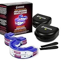 Anti-Snoring Mouth Guard - Starter Pack - 2 Sizes - 1 Medium and 1 Large Included to Ensure Perfect Fit - Effective, Comfortable, Breathable - His and Hers Solution