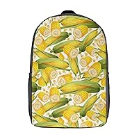 Golden Corn 17 Inches Unisex Laptop Backpack Lightweight Shoulder Bag Travel Daypack