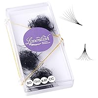 Promade Fans 8D For Eyelash Extensions (500 fans) - Easy, Quick Appication and Long Lasting (Multi-Curl C CC D, Thickness 0.05 to 0.07mm, Length 9 to 18mm) (16 mm, 0.07 CC)