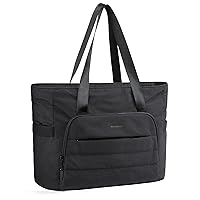 BAGSMART Tote Bag for Women, Lightweight Large Tote Bag with Yoga Mat Strap, Quilted Shoulder Bag Handbag for Travel Work Gym