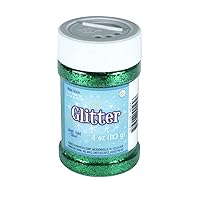 Advantus Sulyn Kelly Green Glitter Jar, 4 Ounces, Non-Toxic, Reusable Jar with Easy to Use Shaker Top, Multiple Slot Openings for Easy Dispensing and Mess Reduction, Green Glitter, SUL51125