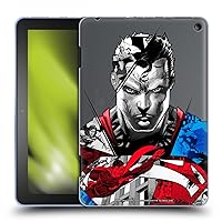 Head Case Designs Officially Licensed Superman DC Comics Collage 80th Anniversary Soft Gel Case Compatible with Fire HD 8/Fire HD 8 Plus 2020