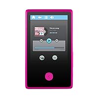 Ematic 8GB MP3 Video Player with FM Tuner, Voice Recorder, Bluetooth, 2.4-inch Touch Screen and SD Slot, Pink