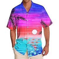 Men's Tshirts T Shirt Men Hawaiian Shirt Mens Men's Novelty Hawaiian Button Down Shirts Men Short Sleeve Shirt Hawaiian Shirt for Men Hawaiian Shirt Mens Green Hawaiian Shirts for Men Mens
