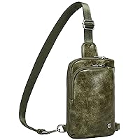 INICAT Small Crossbody Sling Bags for Women Vegan Leather Cell Phone Purse Fanny Packs for Women Men