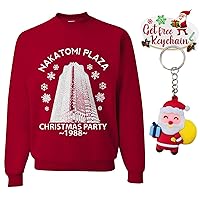 Nakatomi Plaza Christmas Party 1988 RED LOGO Ugly Christmas Crewneck Sweatshirt