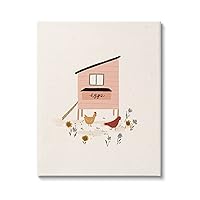 Stupell Industries Pastel Hen House Eggs Chickens Canvas Wall Art, Design by Loni Harris