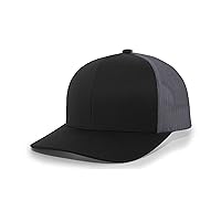 Pacific Headwear Snapback Trucker: Stylish Unisex Cap for All-Day Comfort, Black