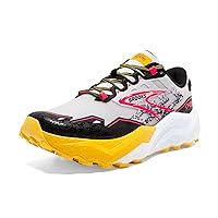Brooks Women’s Caldera 7 Trail Running Shoe - Lunar Rock/Lemon Chrome/Black - 6.5 Medium