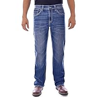 Axel Men's Slim Boot Cut Jeans - Harbor (Medium Wash) 34W x 32L