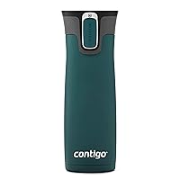 Contigo West Loop Stainless Steel Vacuum-Insulated Travel Mug with Spill-Proof Lid, Keeps Drinks Hot up to 5 Hours and Cold up to 12 Hours, 20oz Chard