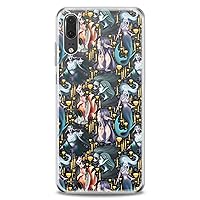 TPU Case Replacement for Huawei Mate 40 P50 P30 P20 P10 Plus 20X Nova 8 Pro Silicone Print Selkie Clear Design Irish Folklore Soft Nymph Dryad Flexible Slim fit Fantasy Lightweight