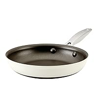 Anolon Achieve Hard Anodized Nonstick Frying Pan/Skillet, 8.25 Inch, Cream