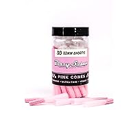 Pink Pre-Rolled Cones, 50 Count (53mm Mini) - Slow-Burning Rolling Paper & Ultra-Thin Preroll Cones with Filter Tips - Vegan, GMO-Free, Convenient & Easy-To-Use Prerolled Shortys
