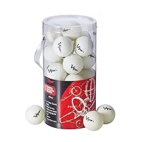 Viper Table Tennis Balls: White 40 mm Regulation Size, 2 Star Rating, 24 Pack