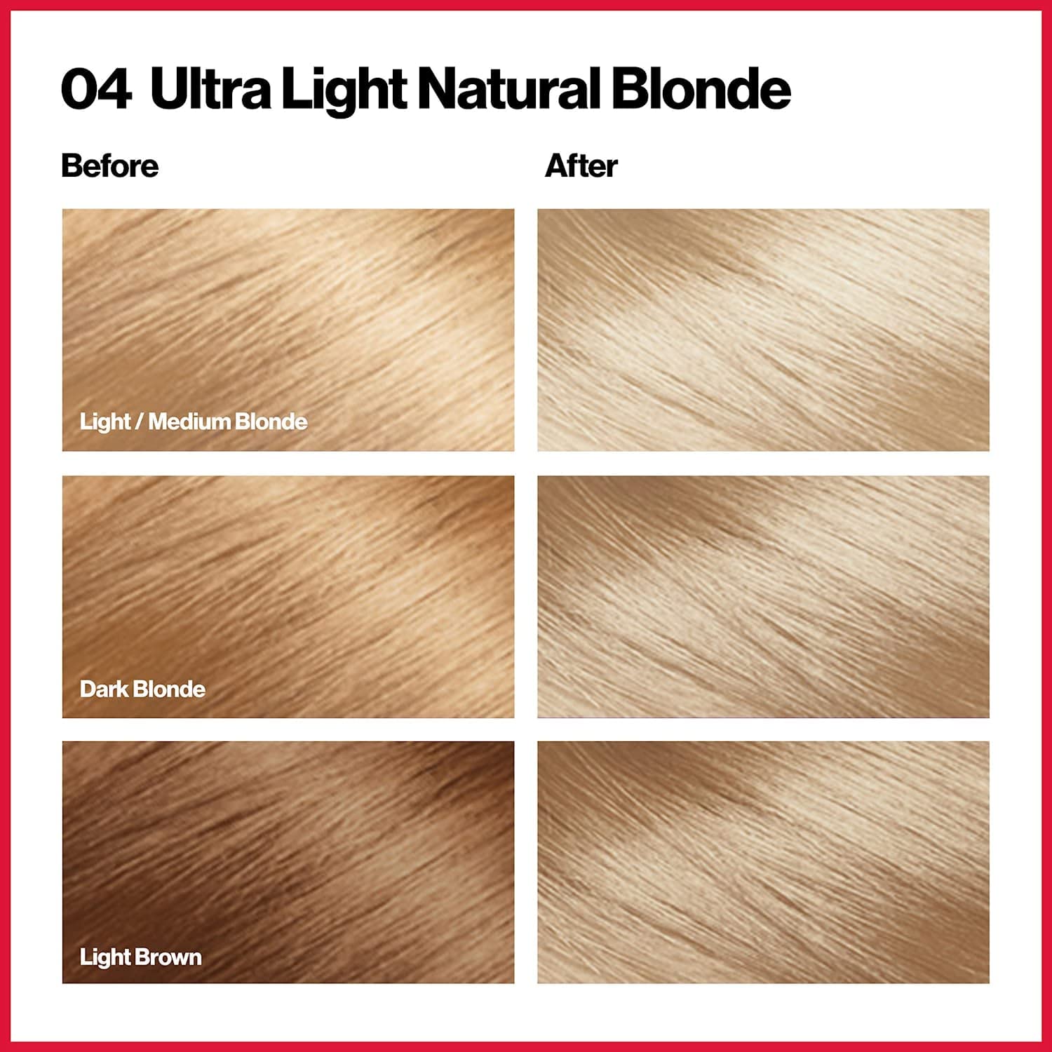 Revlon ColorSilk Beautiful Color Permanent Color, Ultra Light Natural Blonde 04, Pack of 3