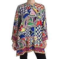 Dolce & Gabbana Multicolor Printed Long Sleeves Blouse Women's Top