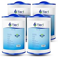 Tier1 Pool & Spa Filter Cartridge 4-pk | Replacement for Maax Spas of Canada, Pleatco PAS35P, PMAX50, Filbur FC-0300, 5CH-35, SD-00779 and More | 35 sq ft Pleated Fabric Filter Media