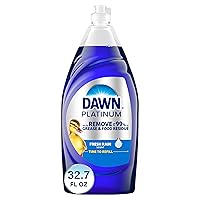 Dawn Platinum Dishwashing Liquid Dish Soap, Refreshing Rain Scent, 32.7 fl oz