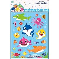 Baby Shark Sticker Multicolor Sheets - 8